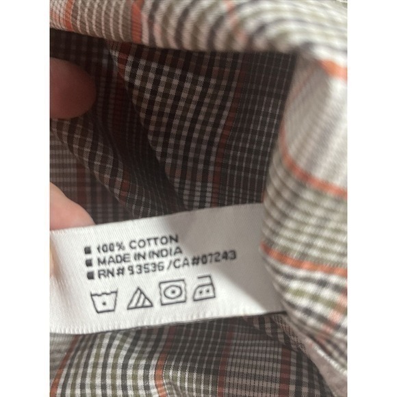 Ecko Unltd Shirt Men's M Snap And Zipper Long Sleeve Brown Plaid - Picture 6 of 8